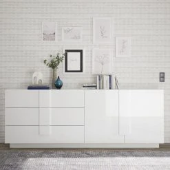 NOUVOMEUBLE Enfilade 240 Cm Blanc Laqué Design JUNON 2 -SoBuy Shop enfilade 240 cm blanc laque design junon 2 12088062 32059878 1140x1140