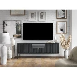 Vente-unique Ensemble Buffet Et Meuble TV Noir - Séjour Contemporain LIOUBA -SoBuy Shop ensemble buffet et meuble tv noir sejour contemporain liouba 13898354 38531892 1140x1140