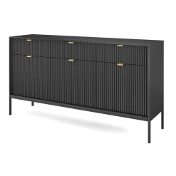 Vente-unique Ensemble Buffet Et Meuble TV Noir - Séjour Contemporain LIOUBA -SoBuy Shop ensemble buffet et meuble tv noir sejour contemporain liouba 13898354 38531894 1140x1140