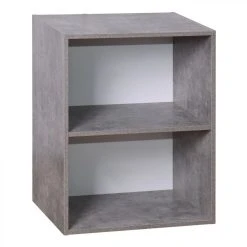 BUT Etagère 2 Cases POYANG 3 Imitation Béton