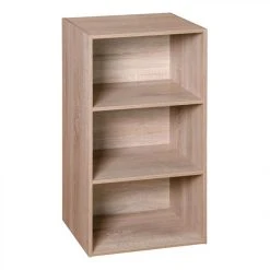 BUT Etagère 3 Cases POYANG 3 Imitation Chêne Foncé -SoBuy Shop etagere 3 cases poyang 3 imitation chene fonce 11340368 29626300 1140x1140