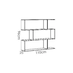 Vente-unique Etagère Basse TOMINI - 3 Cases - Coloris : Blanc -SoBuy Shop etagere 334251