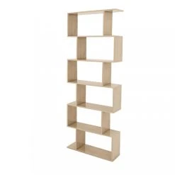 TOILINUX Etagère Bibliothèque Aaron - Chêne - 192 X 70 X 24 Cm