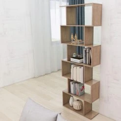 TOILINUX Etagère Bibliothèque Aaron - Chêne - 192 X 70 X 24 Cm -SoBuy Shop etagere bibliotheque aaron chene 192 x 70 x 24 cm 11636956 30617556 1140x1140