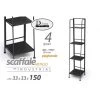 Webmarketpoint Etagère Métal Style Urbain Noir 35 X 33 X 150 H -SoBuy Shop etagere metal style urbain noir 35 x 33 x 150 h 11611302 30506320 1140x1140
