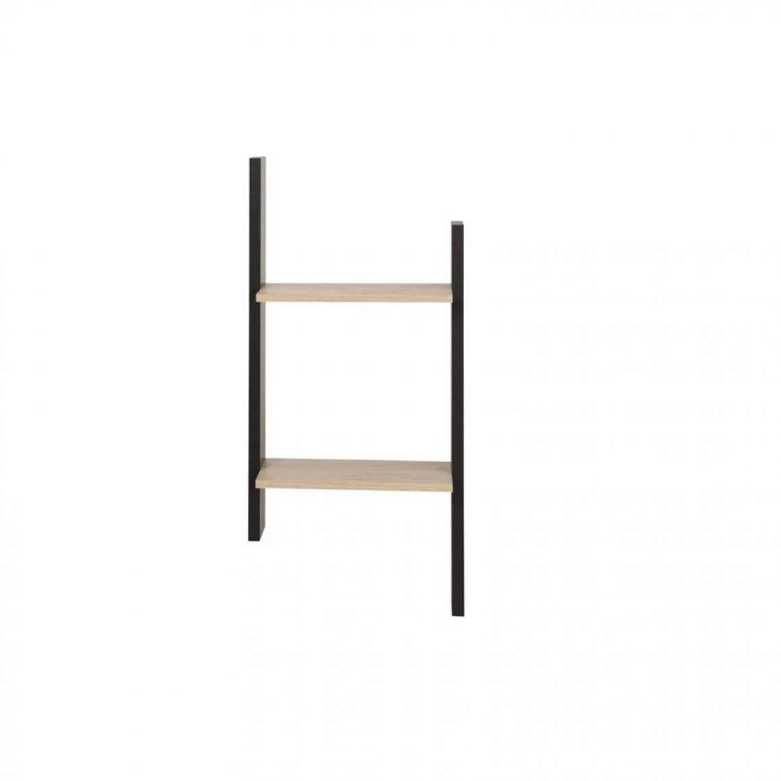 BUT Etagère Murale DUPLEX Imitation Châtaignier Et Noir 3 BUT Etagère Murale DUPLEX Imitation Châtaignier Et Noir