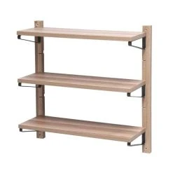 Webmarketpoint Etagère Murale En Bois 3 étagères Réglables 60x17xh.60 Cm