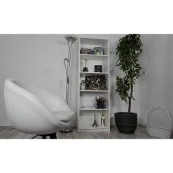 Hucoco EYLA - Bibliothèque 4 étagères - Dimensions 50x30x182 Cm - Etagère... -SoBuy Shop eyla bibliotheque 4 etageres dimensions 50x30x182 cm etagere de rangement blanc 13590610 37313874 1140x1140