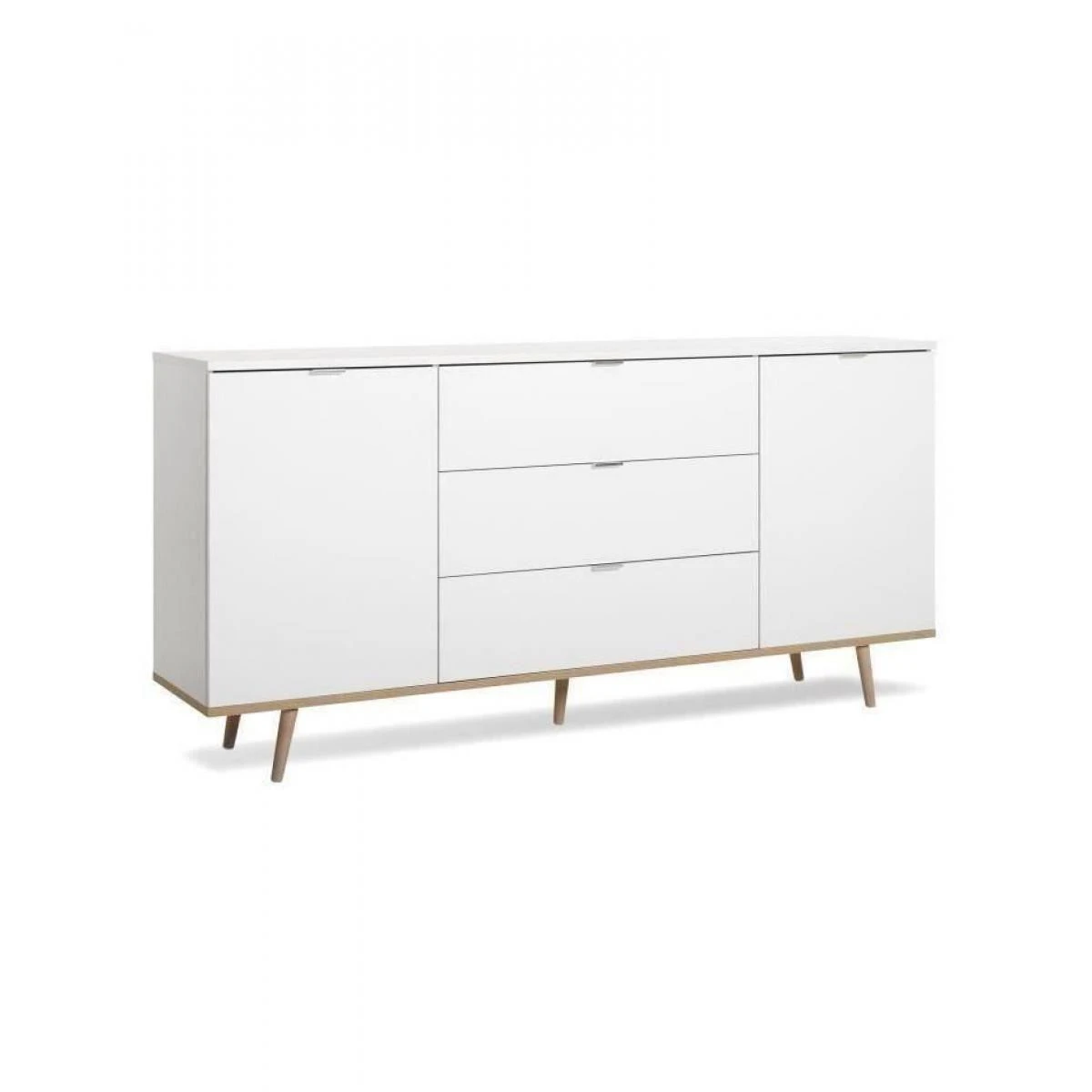 BUT Buffet Au Design Scandinave Pour Salon Avec 2 Portes Et 3 Tiroirs Vide 5 BUT Buffet Au Design Scandinave Pour Salon Avec 2 Portes Et 3 Tiroirs Vide – Image 3