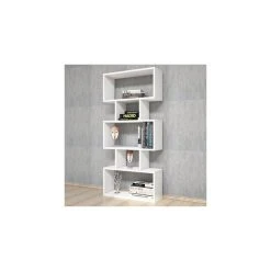 HOMEMANIA Bibliothèque Iona Avec Étagères, Meuble De Rangement - Po... -SoBuy Shop hio8681285915207 img01