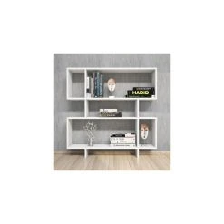 HOMEMANIA Bibliothèque Hera Avec Étagères, Meuble De Rangement - Po...