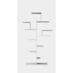 HOMEMANIA Bibliothèque Tree - Etagère - Avec étagères - Pour Mur, ... -SoBuy Shop homemania bibliotheque tree etagere avec etageres pour mur bureau salon blanc en panneau de melamine 175 x 25 x 161 cm 9537516 24839718 718 1140x1140