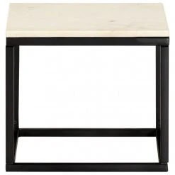 Icaverne - Tables Basses Gamme Table Basse Blanc 40x40x35 Cm Pierre V?...