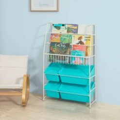 SoBuy® KMB07-B Bibliothèque + Coffre De Rangement Coffre à Jouets ?... -SoBuy Shop kmb07 b y001