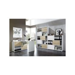 Marque Generique Bibliothèque Avec 5 Portes Coulissantes Réversibles L120cm SLIDE - B... -SoBuy Shop l001mbu0016643 0101 0750 p03