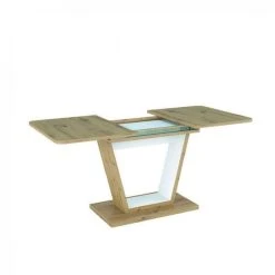 Hucoco LEAONIA - Table De Salle à Manger Extensible - Longueur 120/160cm - P... -SoBuy Shop leaonia table de salle a manger extensible longueur 120160cm pour 8 personnes style loft blanc 11687090 30786050 1140x1140