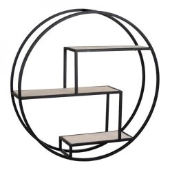 Altobuy LEYDE - Etagère Murale Circulaire 3 Plateaux Acier Noir Et Bois Massi... 10 Altobuy LEYDE - Etagère Murale Circulaire 3 Plateaux Acier Noir Et Bois Massi... -SoBuy Shop leyde etagere murale circulaire 3 plateaux acier noir et bois massif 11780664 31103062 1140x1140