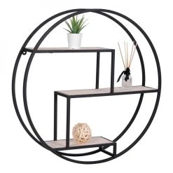 Altobuy LEYDE - Etagère Murale Circulaire 3 Plateaux Acier Noir Et Bois Massi... 11 Altobuy LEYDE - Etagère Murale Circulaire 3 Plateaux Acier Noir Et Bois Massi... -SoBuy Shop leyde etagere murale circulaire 3 plateaux acier noir et bois massif 11780664 31103064 1140x1140