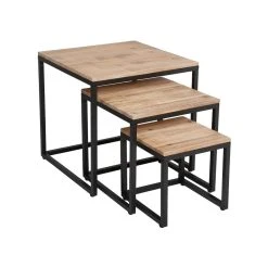Atmosphera, Createur D'Interieur Lot De 3 Tables Basses Edena - Atmosphera
