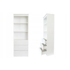 Hucoco MERIDA - Bibliothèque Stye Moderne - 3 Niches + 3 Tiroirs - 60x35x180... -SoBuy Shop merida bibliotheque stye moderne 3 niches 3 tiroirs 60x35x180 cm blanc 13599950 37355632 1140x1140