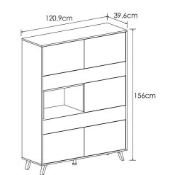 Pegane Meuble De Rangement, Buffet Haut Coloris Chêne Cambrian/effet Textile... -SoBuy Shop meuble de rangement buffet haut coloris chene cambrianeffet textile longueur 1209 x profondeur 396 x hauteur 156 cm 13582028 37248912 1140x1140