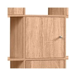 Idmarket Meuble De Rangement Cube 12 Cases Bois Façon Hêtre Avec Portes -SoBuy Shop meuble de rangement cube 12 cases bois facon hetre et 3 portes 2