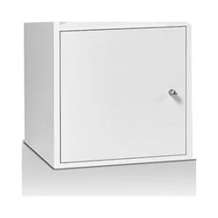 Idmarket Meuble De Rangement Cube 9 Cases Bois Blanc Avec 3 Portes -SoBuy Shop meuble de rangement cube 9 cases bois blanc avec 3 portes 4