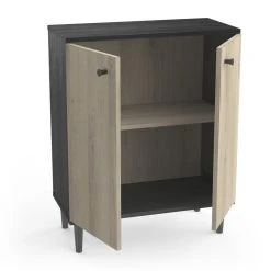 Pegane Meuble De Rangement De 2 Portes Coloris Chêne Kronberg / Noir - Longu... -SoBuy Shop meuble de rangement de 2 portes coloris chene kronberg noir longueur 60 x profondeur 28 x hauteur 75 cm 11671282 30729844 1140x1140
