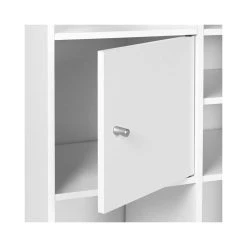 Idmarket Meuble De Rangement Escalier 3 Niveaux Bois Blanc Avec Porte Et Tiroir... -SoBuy Shop meuble de rangement en escalier 3 niveaux bois blanc avec porte et tiroirs 4