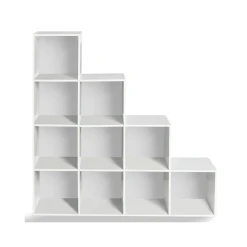 Idmarket Meuble Escalier 4 Niveaux Bois Blanc Fond Blanc -SoBuy Shop meuble escalier 4 niveaux bois blanc fond blanc 2