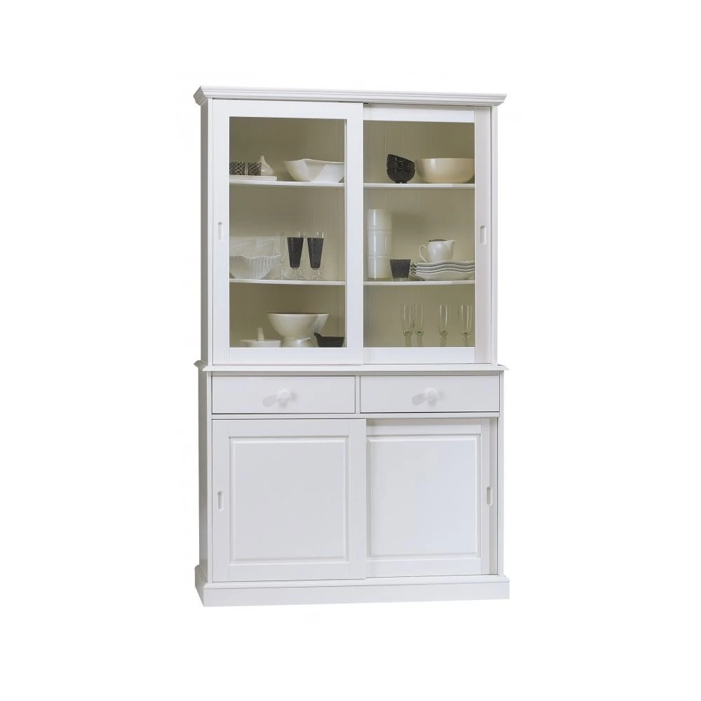 Beaux Meubles Pas Chers Vaisselier Blanc 4 Portes Coulissantes 4 Beaux Meubles Pas Chers Vaisselier Blanc 4 Portes Coulissantes – Image 2