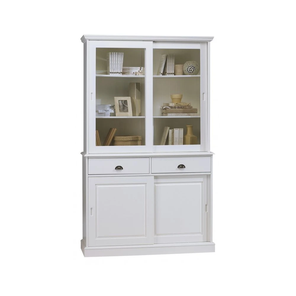 Beaux Meubles Pas Chers Vaisselier Blanc 4 Portes Coulissantes 5 Beaux Meubles Pas Chers Vaisselier Blanc 4 Portes Coulissantes – Image 3