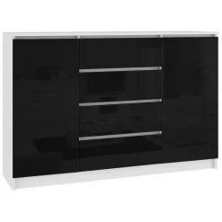 Hucoco OSCAR - Buffet Contemporaine Salon/séjour/salle à Manger 160x99x40 C...