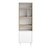 TEMAHOME Bibliothèque Horizon 5 Cases Chêne/blanc -SoBuy Shop petite bibliotheque horizon 11340364 29626286 1140x1140