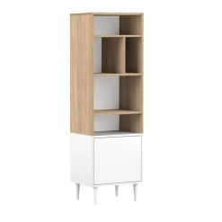 TEMAHOME Bibliothèque Horizon 5 Cases Chêne/blanc -SoBuy Shop petite bibliotheque horizon 11340364 29626288 1140x1140
