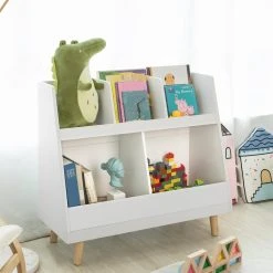 SoBuy® KMB19-W Bibliothèque Étagère à Livres Enfants Étagère De... -SoBuy Shop sobuy kmb19 w bibliotheque tagere a livres enfants tagere de rangement jouets pour enfants 7186000 17894204 1200x1200
