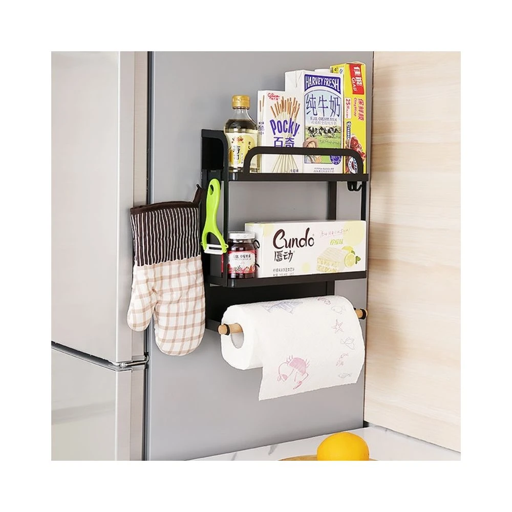 Wewoo Support De Rangement Magnétique Pour Réfrigérateur à Deux Couches ... 4 Wewoo Support De Rangement Magnétique Pour Réfrigérateur à Deux Couches ... – Image 2