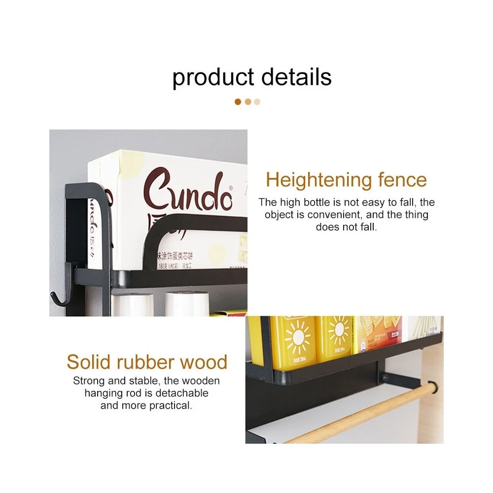 Wewoo Support De Rangement Magnétique Pour Réfrigérateur à Deux Couches ... 6 Wewoo Support De Rangement Magnétique Pour Réfrigérateur à Deux Couches ... – Image 4