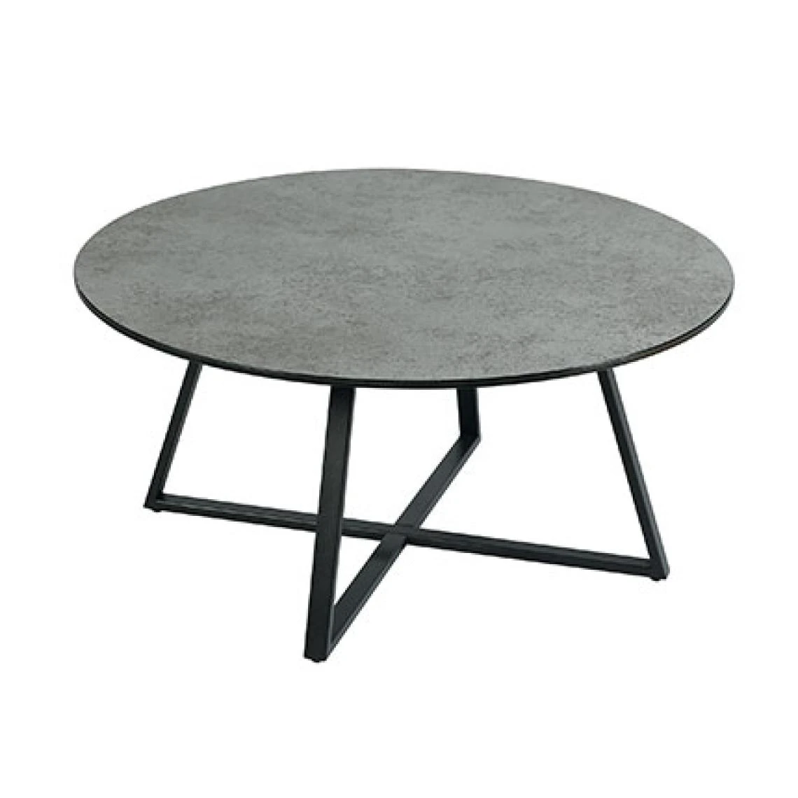 MES Table Basse Ronde 85x40 Cm Gris Et Anthracite - VOLDA 3 MES Table Basse Ronde 85x40 Cm Gris Et Anthracite - VOLDA