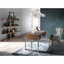 Angel Cerda Etagère En Bois Et Verre Noir -SoBuy Shop tagere 4 niveaux en bois lucia 180cm noyer 10462990 839676 6 1140x1140