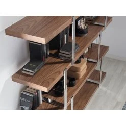 Angel Cerda Etagère En Bois Et Verre Noir -SoBuy Shop tagere 4 niveaux en bois lucia 180cm noyer 10462990 839678 8 1140x1140