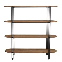 MACABANE Étagère 4 Niveaux Open Space En Teck Recyclé Coins Arrondis -SoBuy Shop tagere 4 niveaux open space en teck recycle coins arrondis 501538 2 1140x1140