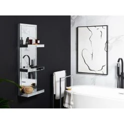 Beliani Étagère De Salle De Bain Effet Miroir GAONA 9 Beliani Étagère De Salle De Bain Effet Miroir GAONA -SoBuy Shop tagere de salle de bain effet miroir gaona 10269628 26501238 1140x1140