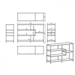 BUT Étagère H. 78 Cm AMBRA Imitation Chêne Et Noir 9 BUT Étagère H. 78 Cm AMBRA Imitation Chêne Et Noir -SoBuy Shop tagere h 78 cm ambra imitation chene et noir 9846598 25428560 1140x1140