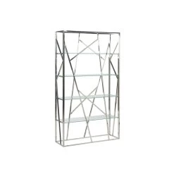 Beliani Étagère Argenté De 4 Compartiments HOXIE -