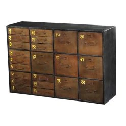 3S. X Home Buffet En Métal 22 Tiroirs ARCHIO