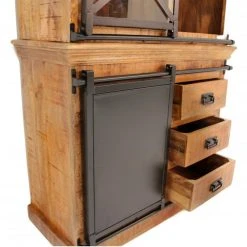 NOUVOMEUBLE Vaisselier 100 Cm En Manguier Et Métal IROQUOIS -SoBuy Shop vaisselier 100 cm en manguier et metal iroquois 8261343 21046533 1140x1140