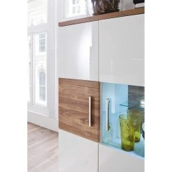 Pegane Vaisselier Droite Coloris Blanc Brillant Et Chêne Sterling - Longueur... 9 Pegane Vaisselier Droite Coloris Blanc Brillant Et Chêne Sterling - Longueur... -SoBuy Shop vaisselier droite coloris blanc brillant et chene sterling longueur 90 x hauteur 135 x profondeur 37 cm 10883746 28419140 1140x1140