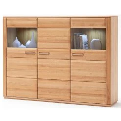 Pegane Vaisselier En Coeur De Hêtre Huilé - Longueur 179 X Hauteur 131 X Pr...