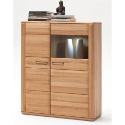 Pegane Vaisselier Gauche En Coeur De Hêtre Huilé - Longueur 107 X Hauteur 1...